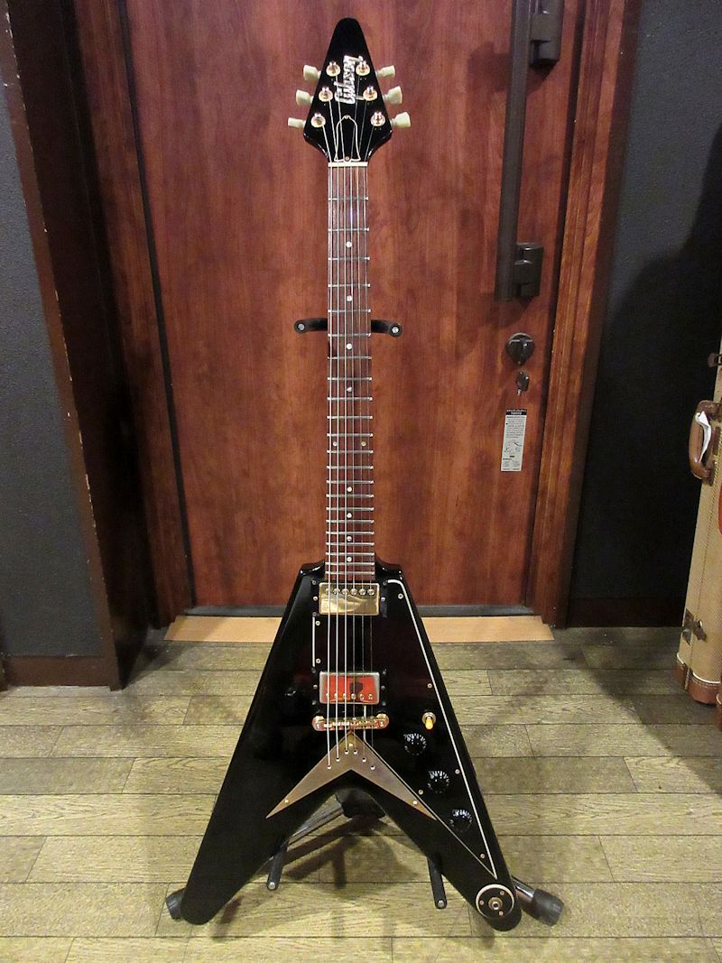 1983 Gibson Heritage Korina Flying V Ebony Black - ヴィンテージ