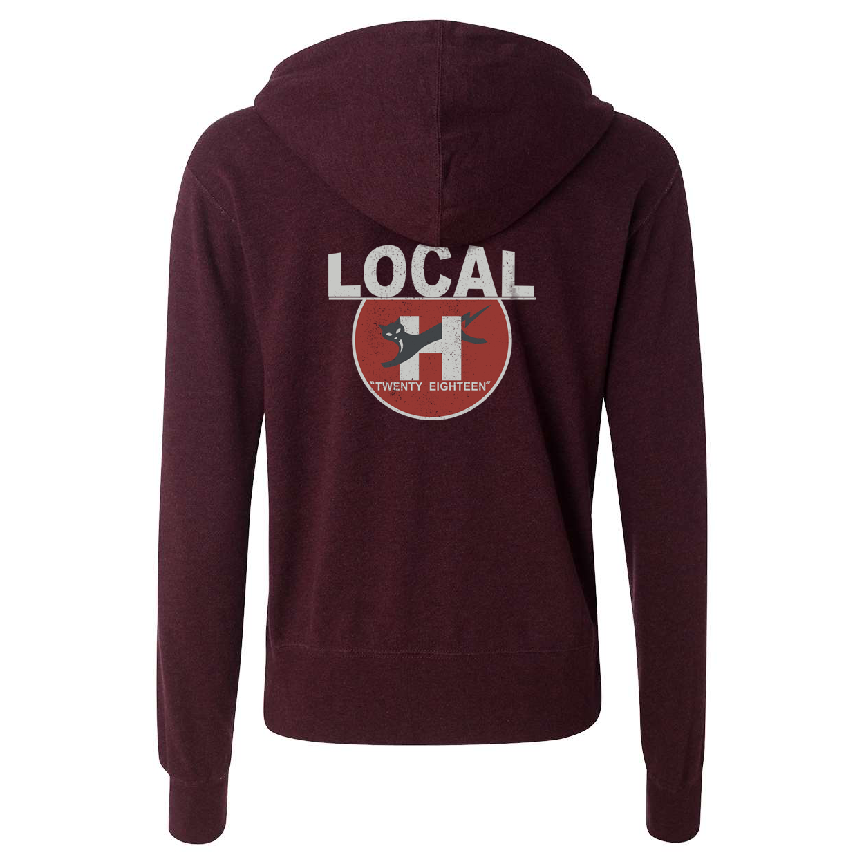 Local H - Still Neveready (Burgundy Heather) Zip Hoodie – G&P Records