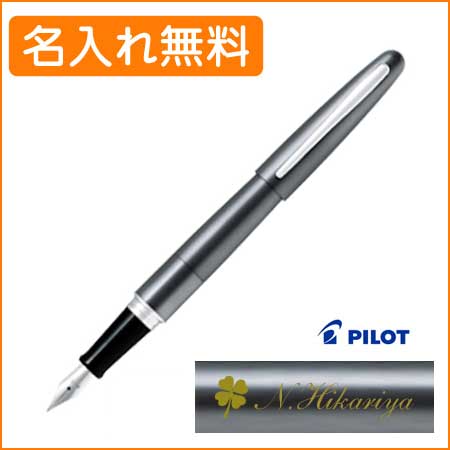 名入れ込み】パイロット コクーン M（中字） 万年筆 メタリックグレー