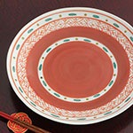 九谷美陶園 七寸皿（水玉兎文様）｜九谷焼のうつわ｜和食器通販 じろや