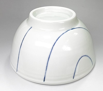 砥部焼・梅乃瀬窯・どんぶり（大）線文【和食器通販e-tobeyaki.com】