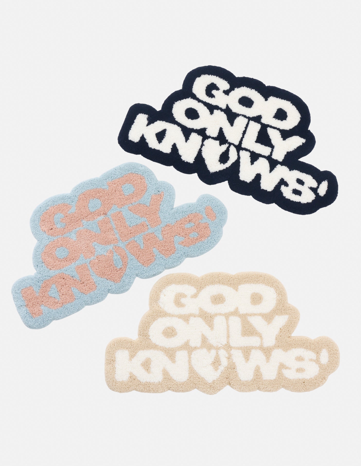 SIGNATURE LOGO RUG – GOD ONLY KNOWS