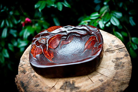 鎌倉彫後藤会長盆