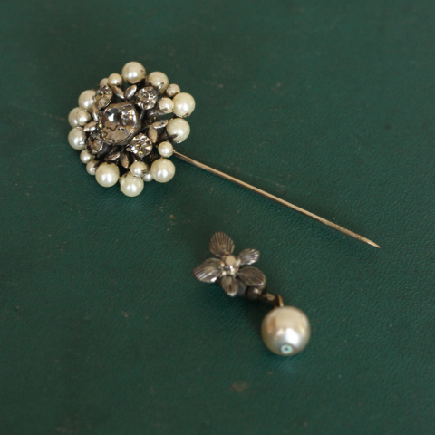 Miriam Haskell＊ミリアム・ハスケル ラインストーンとパールの