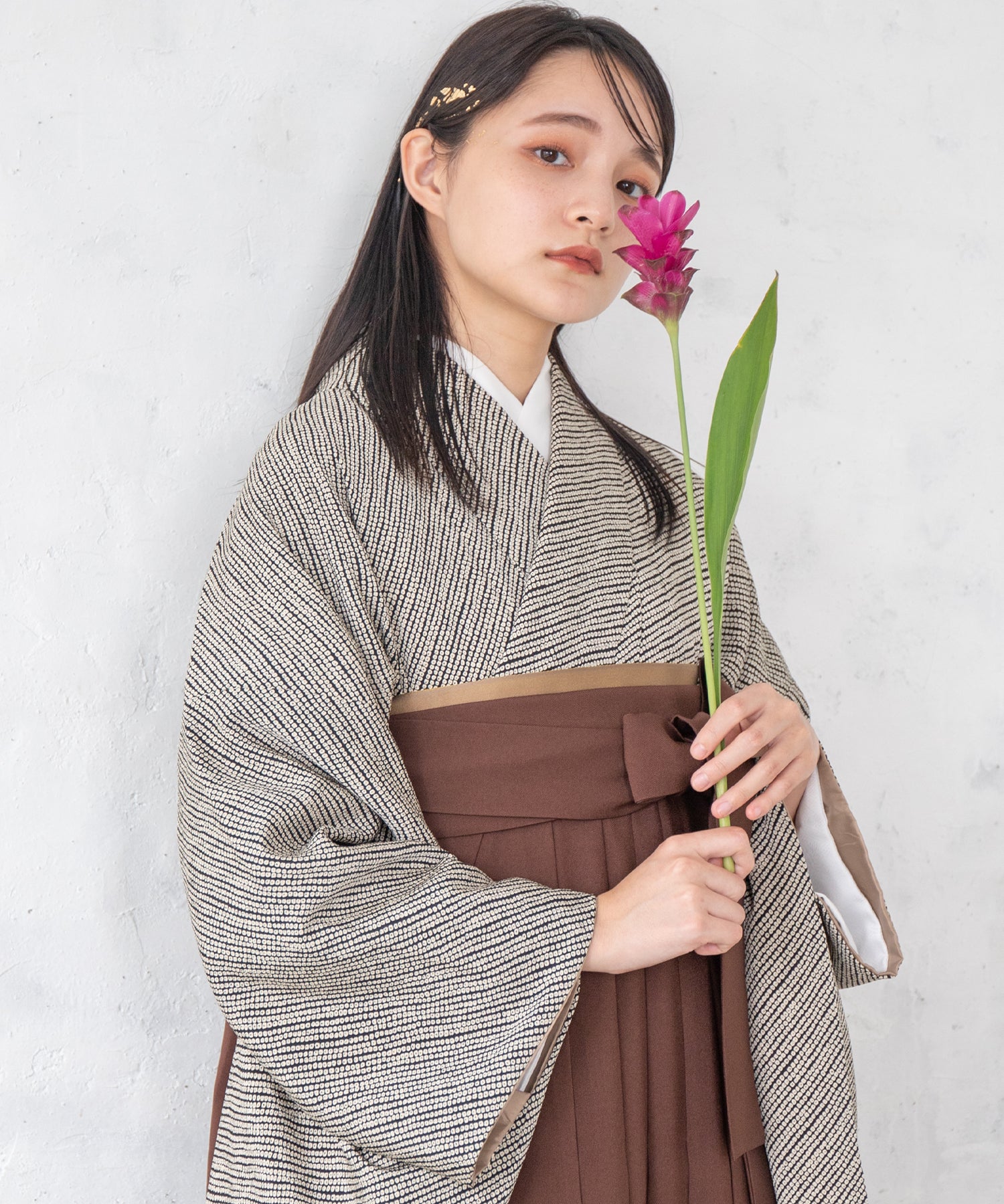 5767歩7 広巾短冊 ブラウン 日本製 3個セット 【公式通販】