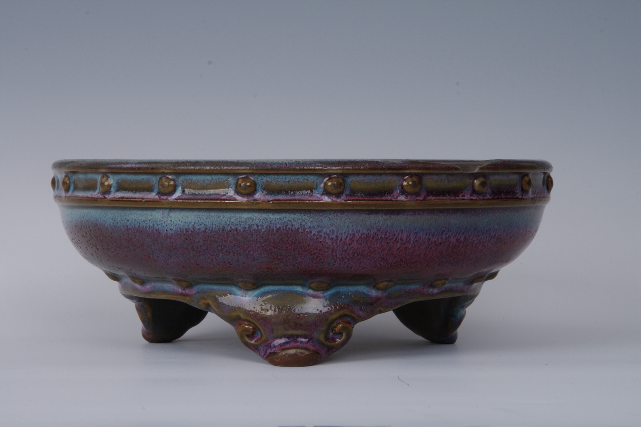 宋代钧窑兽面足鼓式瓷洗|陶瓷,瓷器鉴赏知识|样子收藏网,记录传统艺术品