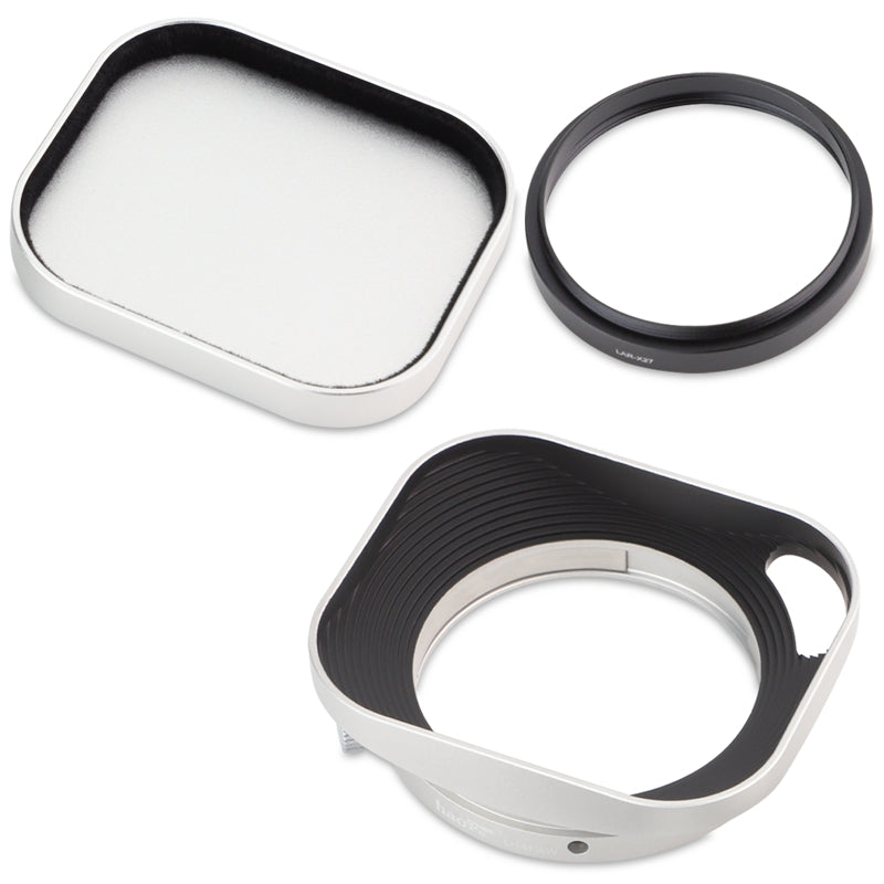 Haoge Lens Hood Metal Squaret for Fujifilm Fujinon XF27mmF2.8 R WR