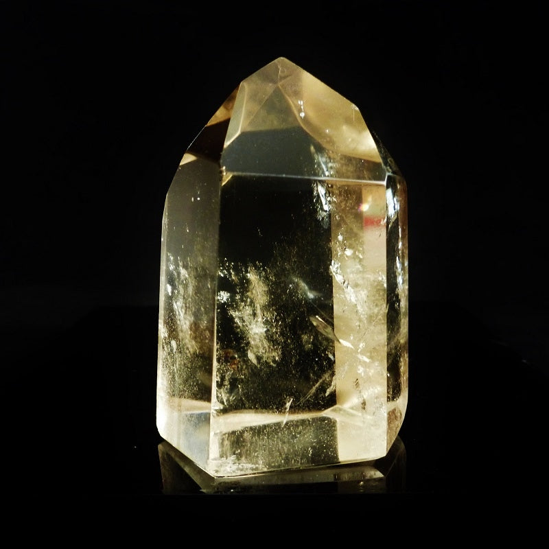 天然シトリン ポイント82g(非加熱/磨き)《自信/センタリング》レア