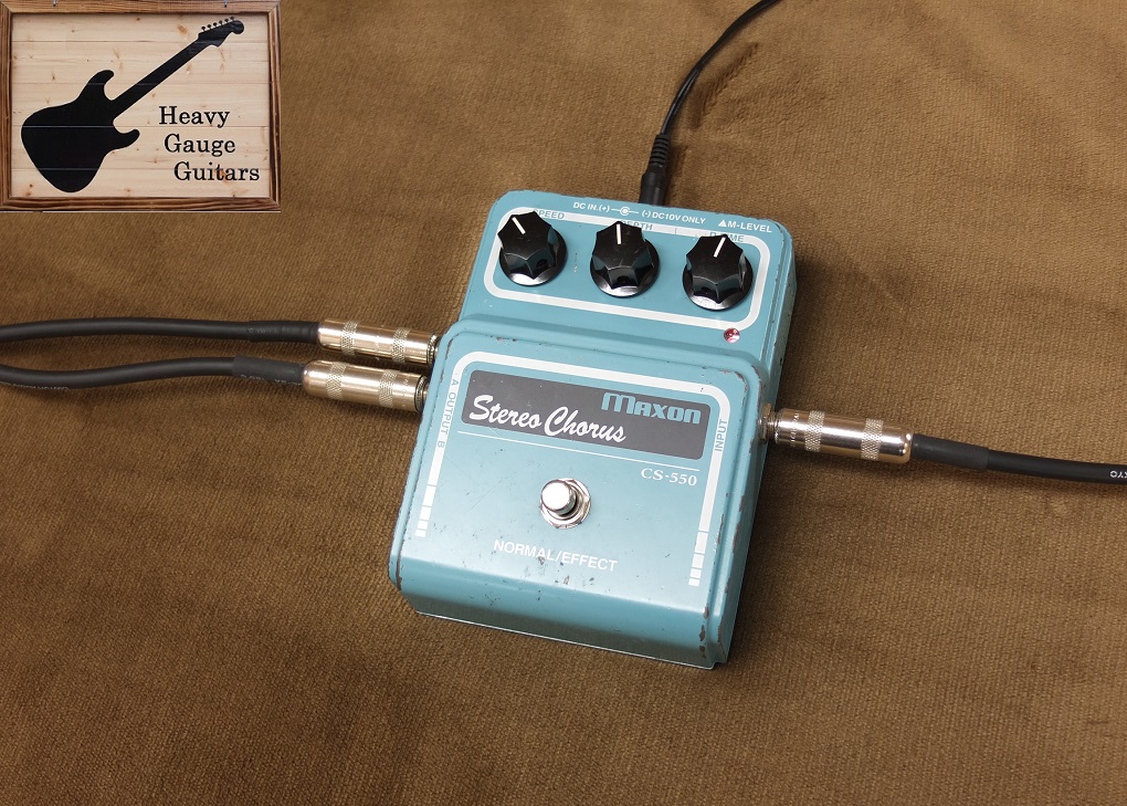 Maxon stereo chorus CS-550 純正電源ケーブル付き Maxon stereo