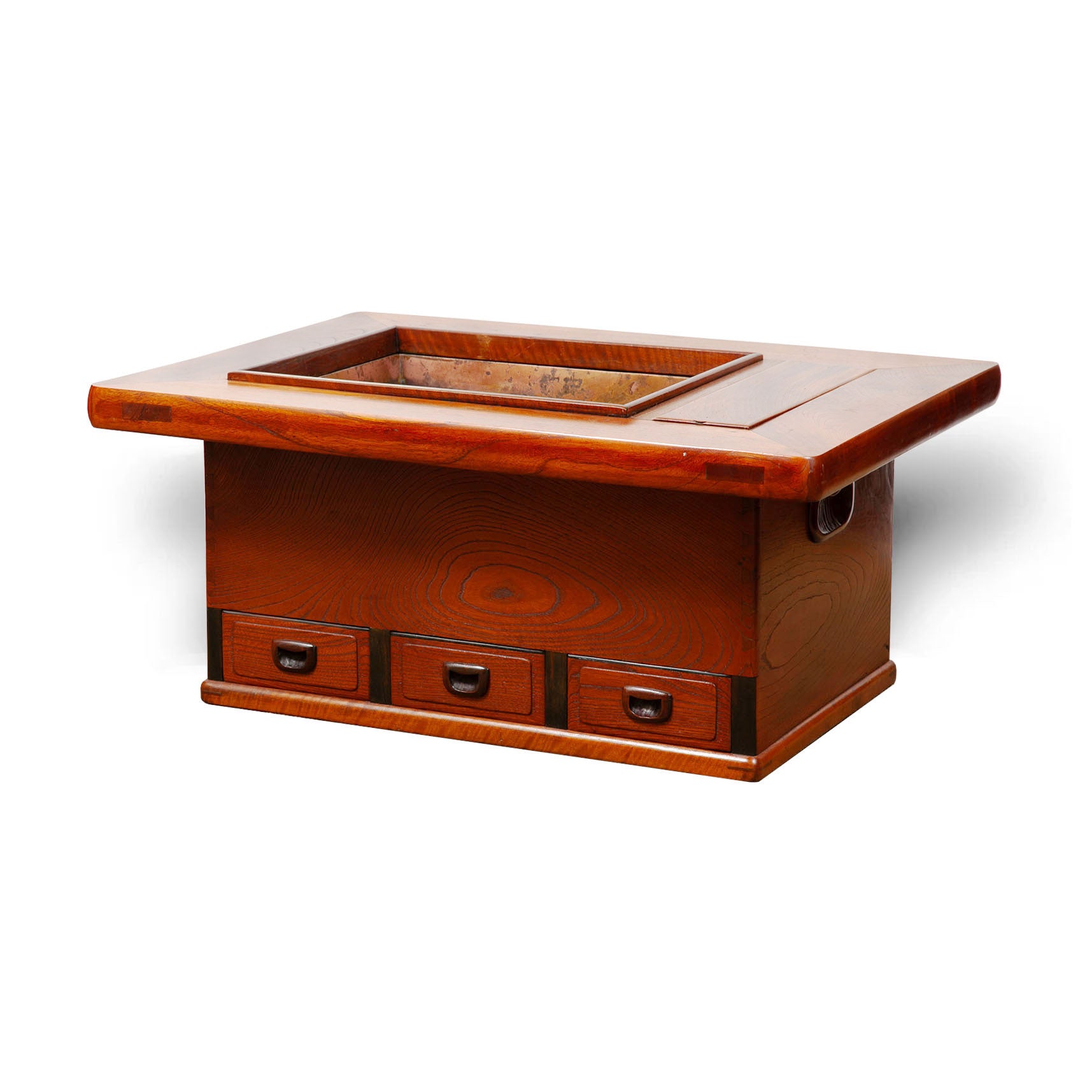 江戸中期 源内焼 蝋燭立 木箱付 長さ14.5㎝ 東Y7-0116