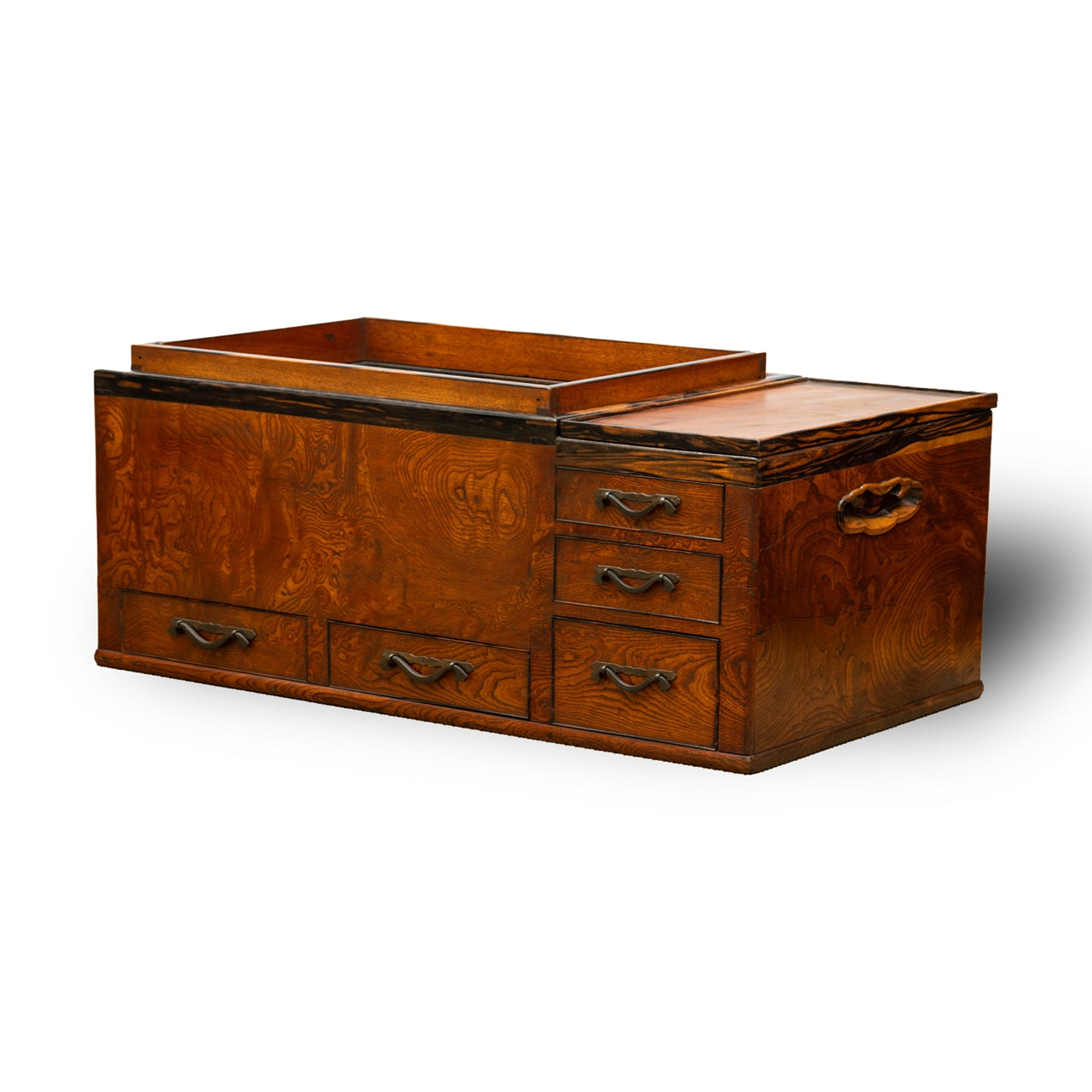 火鉢 銅 一対 火箸 木箱付き 440 火鉢 銅 一対 火箸 木箱付き 440