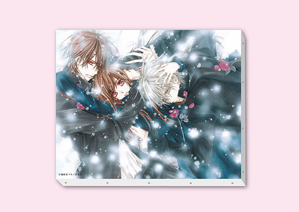 ヴァンパイア騎士 樋野まつり原画展 キャンバスC 1個 缶バッジ3種