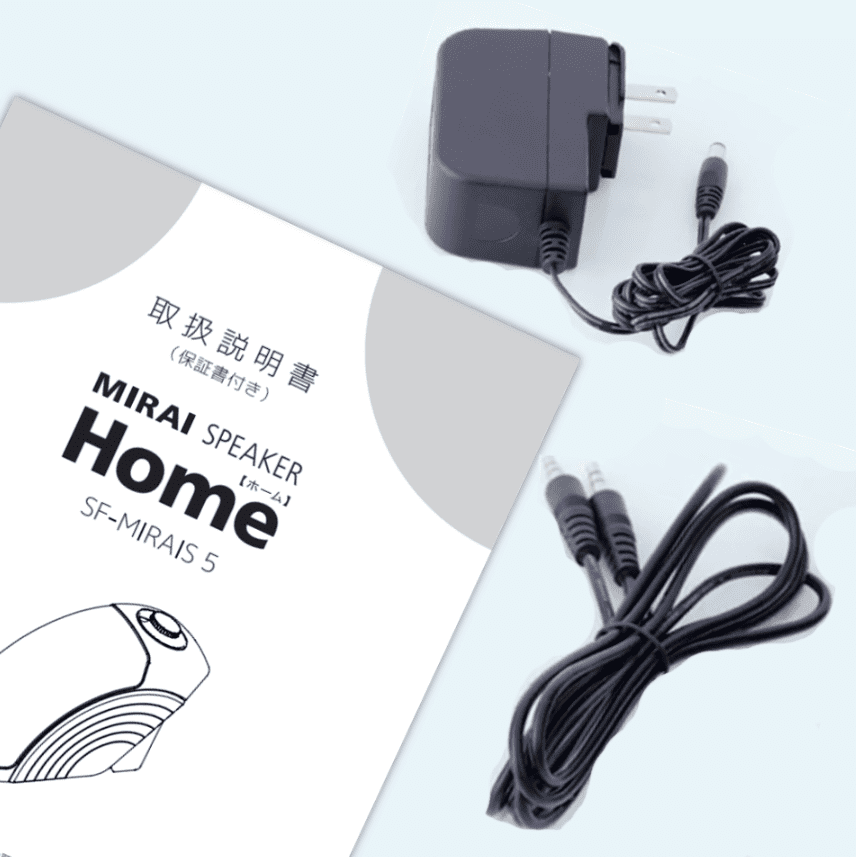 ミライスピーカーACアダプター付き MIRAI スピーカー ブラック ミライ
