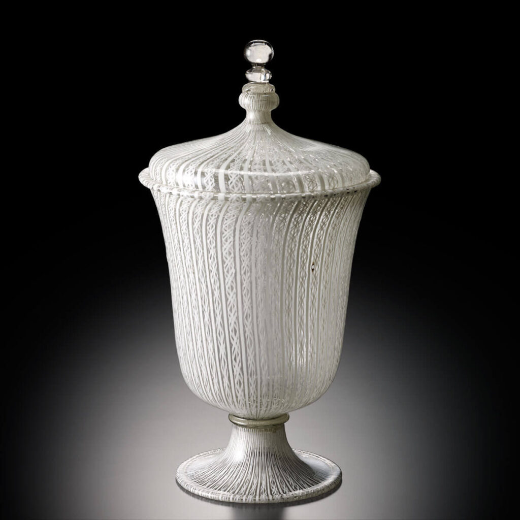 茶道具 義山 菓子鉢 瑠璃草 上野良樹