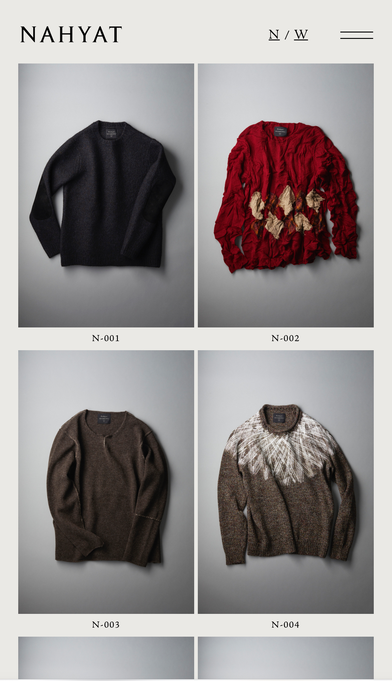 Nahyat (ナヤット) スヌード i-002 Gray Brown nahyat v-002 ナヤット