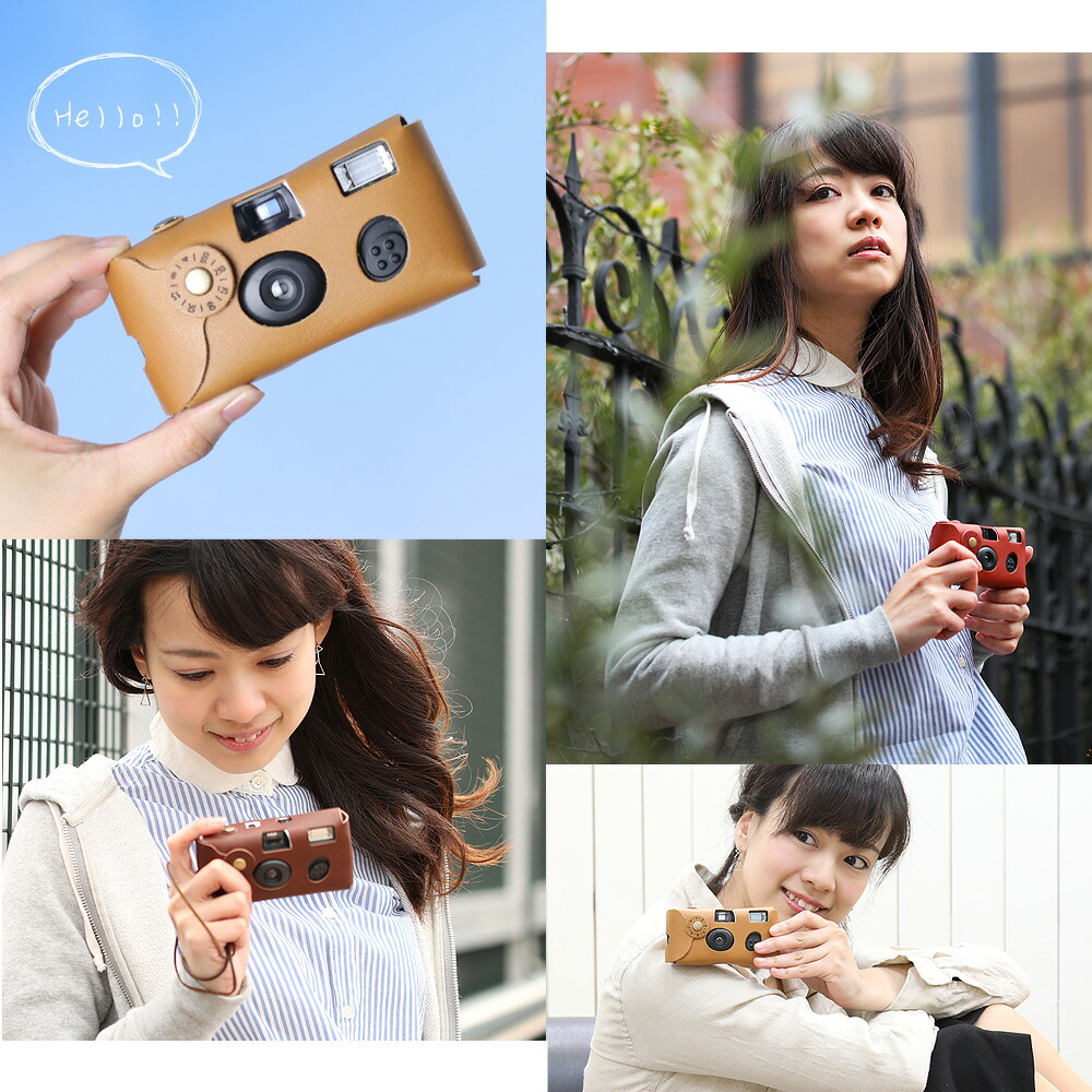 mi-na craft】写ルンです 専用 レザーケース(ケースのみ) | ミーナ