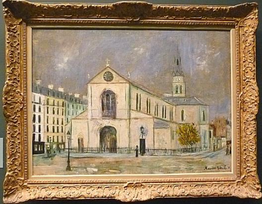 絵画 モーリスユトリロ 『モンマルトルの芸術家村 6』その① 絵画