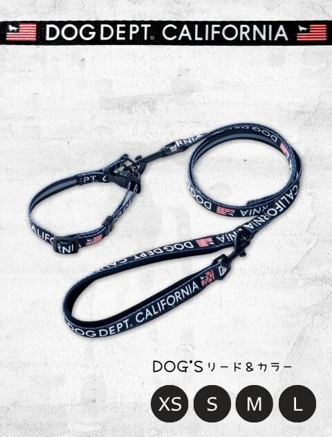 DOG GOODS】HAPPY FAM. リード＆カラーセット