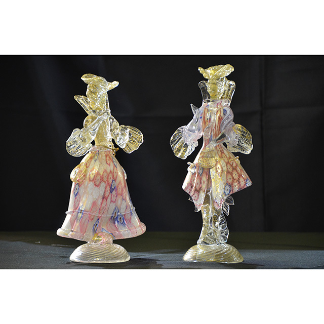 Venice Doll-ベネチアン人形｜ミルフィオリ技法 ｜男女ペア｜GLS0025IB