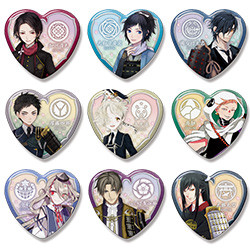 刀剣乱舞-ONLINE- ハート缶バッジコレクション 弐