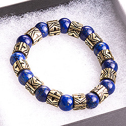 ラピス・ラズリの腕飾り