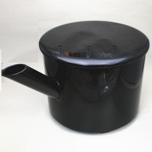 茶道具 水指 黒釉帯 花菖蒲 佐平 新品 【公式通販】