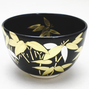 茶器/茶道具 抹茶茶碗】 高橋道八写し 油滴天目釉 笹 今岡妙見作 – 今