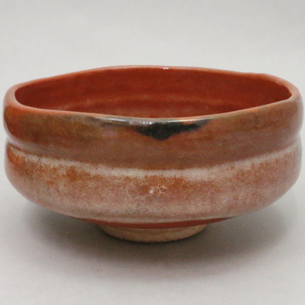 茶器/茶道具 抹茶茶碗】 平茶碗 赤楽茶碗 後藤明道作（政所窯） – 今屋