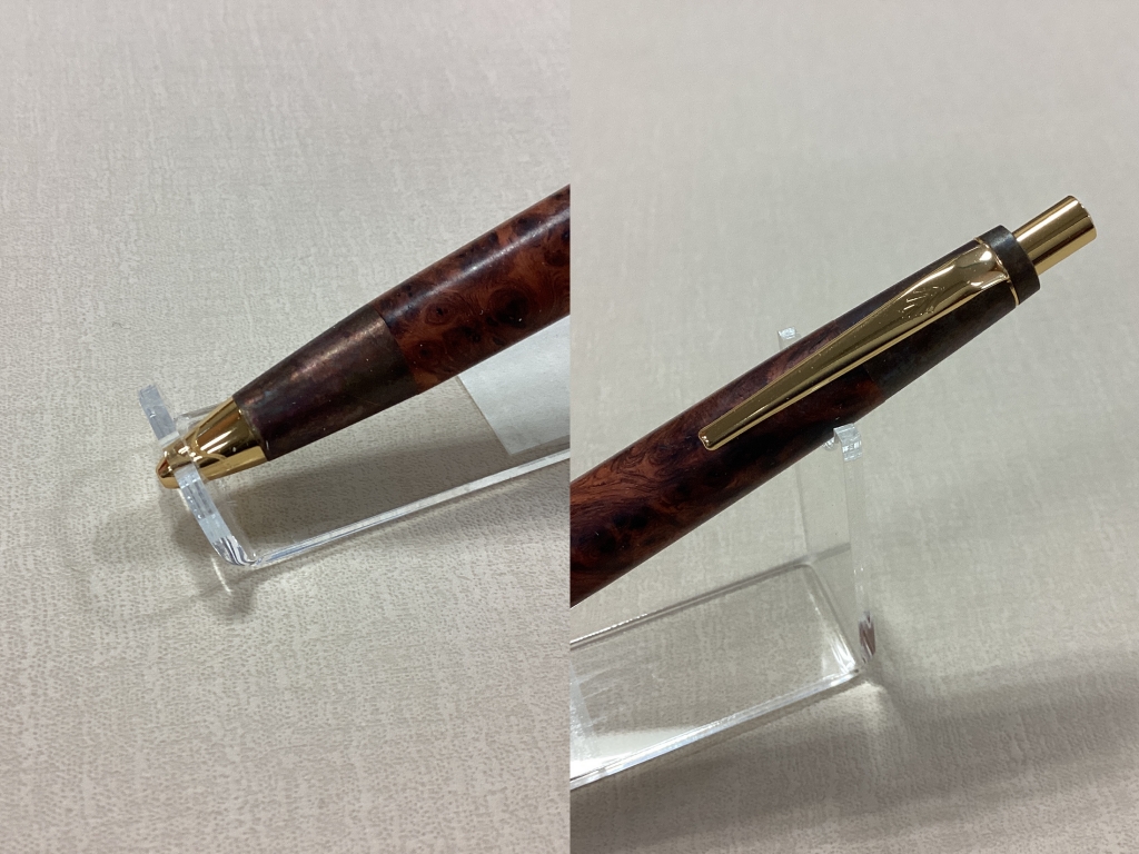 幽鬼野原工芸 100周年記念 スタンダードボールペン 斑紋金具 100周年