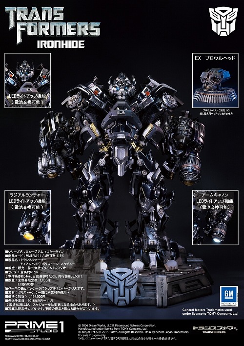 販売 トランスフォーマー アイアンハイド ポリストーン プレミアム
