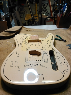 テレキャスターをシンラインに改造！ | キミスタ奮闘記