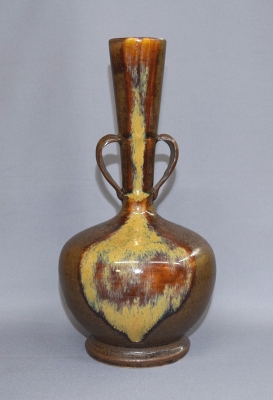 備前焼二代目小西陶古共箱入花入れ・壺