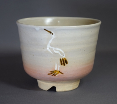 高橋道八 御本立鶴茶碗 | 茶道具 小西康のぶろぐ