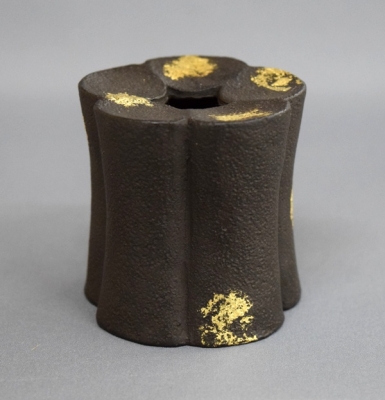 927 蓋置鵬雲斎好銀杏蓋置13代宮崎寒雉木箱入