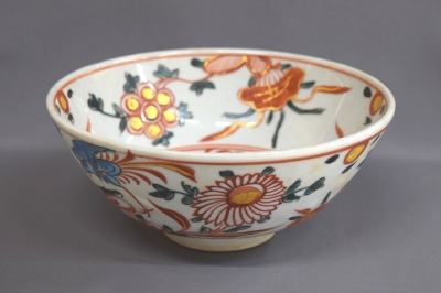 A 109 菓子鉢 呉須赤絵 ・ 永楽 正全作） 永楽善五郎 妙全 呉須