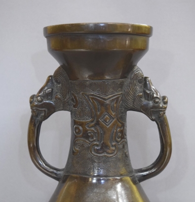 古銅 龍耳花入 | 茶道具 小西康のぶろぐ