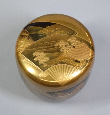 荒井正春 扇面蒔絵大棗 鵬雲斎宗匠 | 茶道具 小西康のぶろぐ