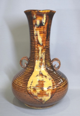 膳所焼 笹耳付花入 膳所焼 笹耳付花入 膳所焼 笹耳付花入 膳所焼 陽炎