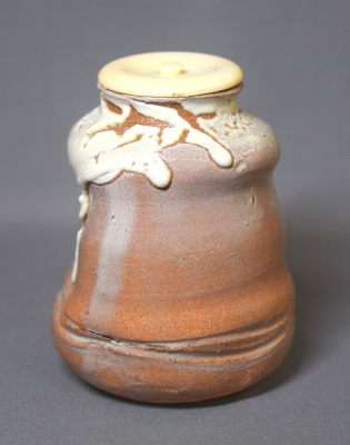 イ301 水指『吉田萩苑作』『萩焼 玉隆山 二重共箱』茶道具 イ301 水指