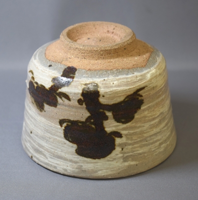 茶道具 松の絵茶碗 6代 清水六兵衛 六代清水六兵衛 松之絵茶碗