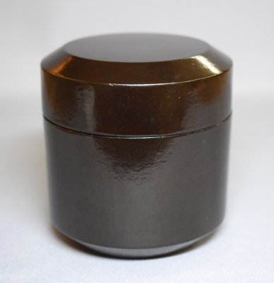 飛来一閑作 乾漆 黒楽 一入写 茶碗 共箱 茶道具 飛来一閑作 乾漆 黒楽