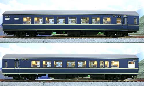 KATO 20系特急形寝台客車 【3-504】 4両基本セット 室内灯点灯 KATO