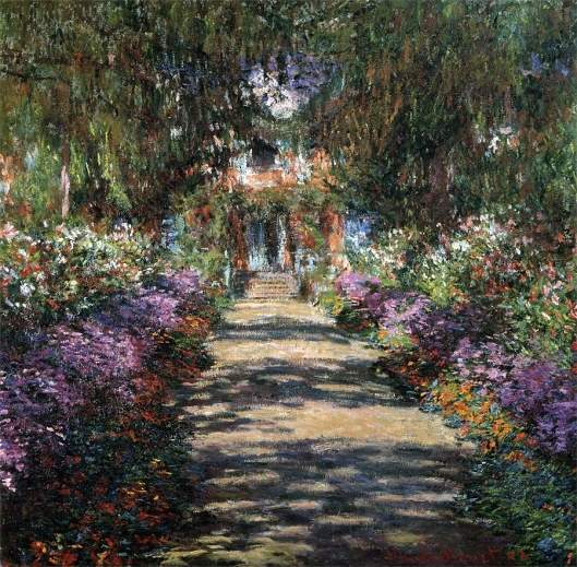 ナ*ー様 モネ【ジヴェルニーのモネの庭】 1900年 原画サイズ(92×81cm