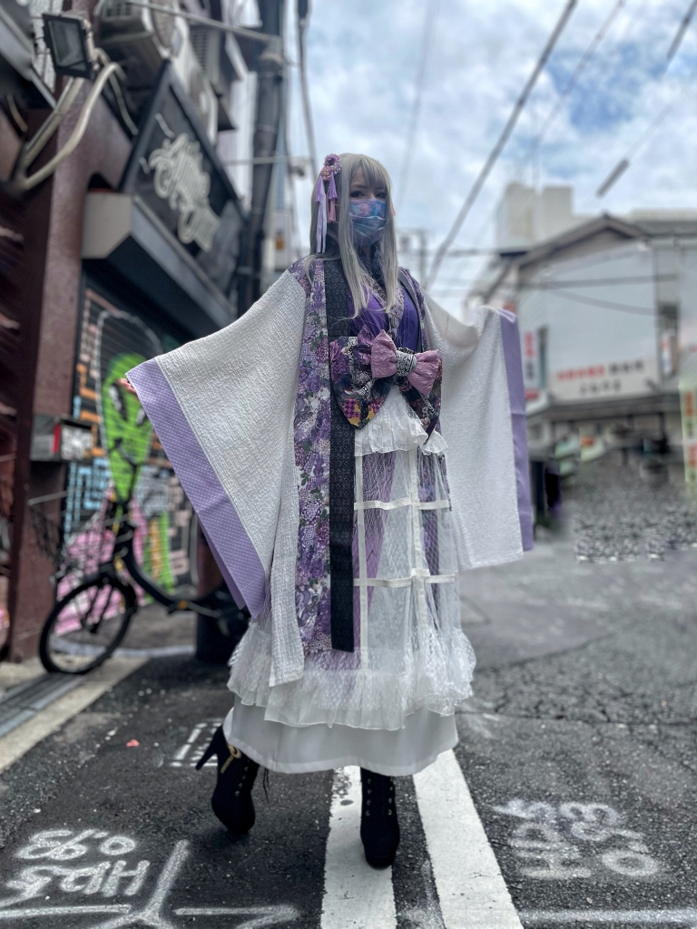 Qutie Frash 8分丈袴パンツ 紫 Qutie Frash 8分丈袴パンツ 紫