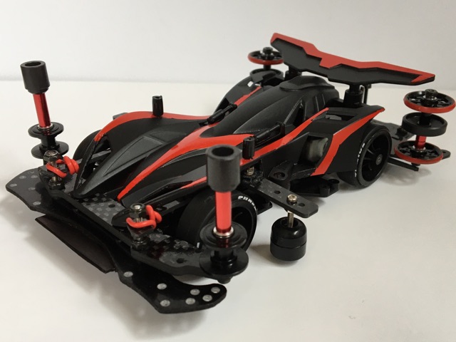 ミニ四駆 ライトニングマグナム 黒 ほぼ全塗装】爆走兄弟 ライトニング