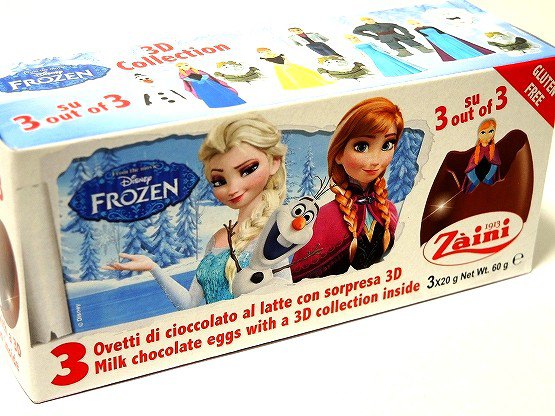 ザイーニ アナと雪の女王 チョコレートエッグ Zaini FROZEN Chocolate egg