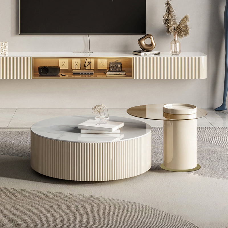 INDOORPLUS公式/ローテーブル マーブル リゾート風 デザイン性