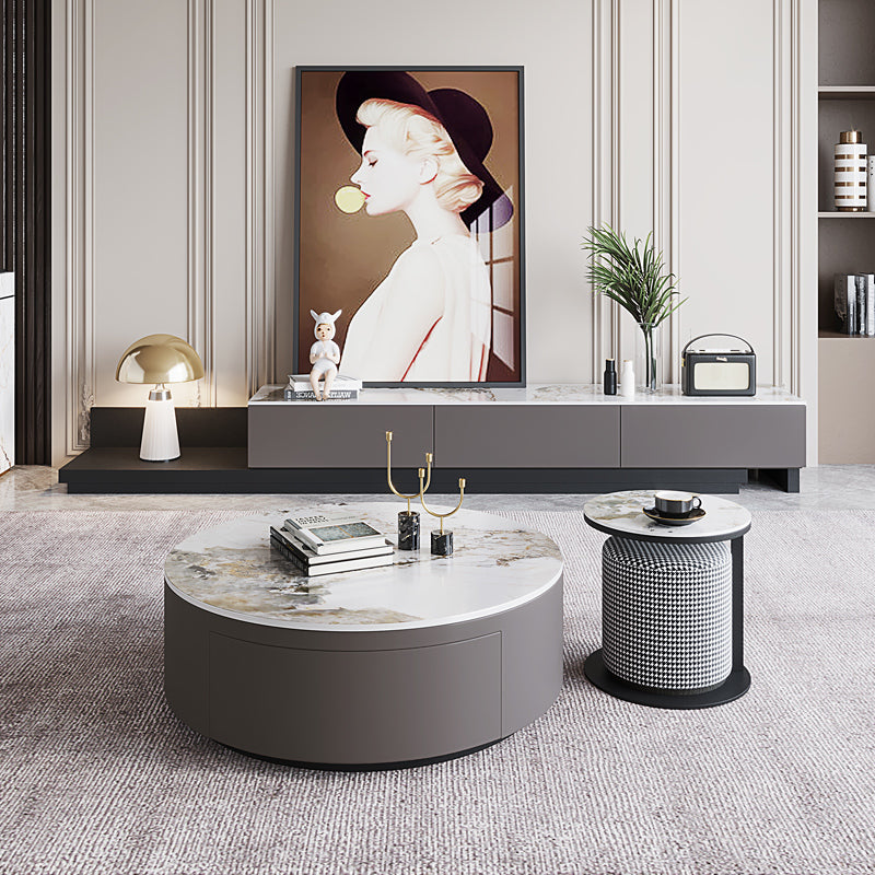 イタリアMedea社のアール・ヌーヴォー様式ローテーブル サイドテーブル