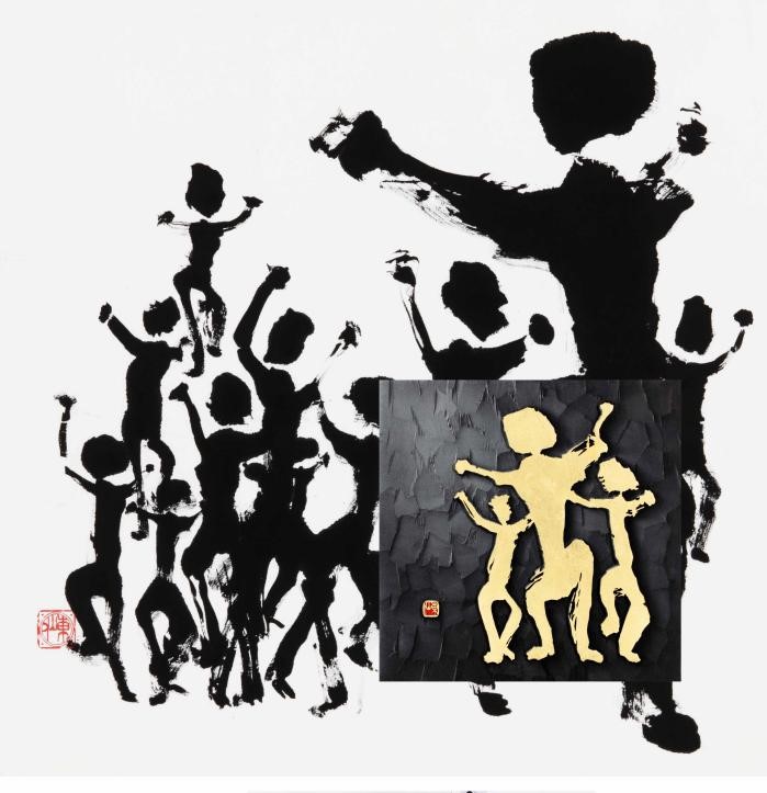 日本刻字協会会長 薄田東仙先生 色紙 日本刻字協会会長 薄田東仙先生