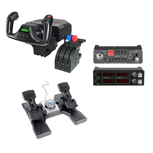 フライトシュミレーター ヨーク&ラダーペダルセット フライト